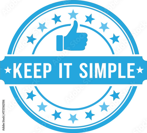 Keep it simple vector illustration design element graphic art