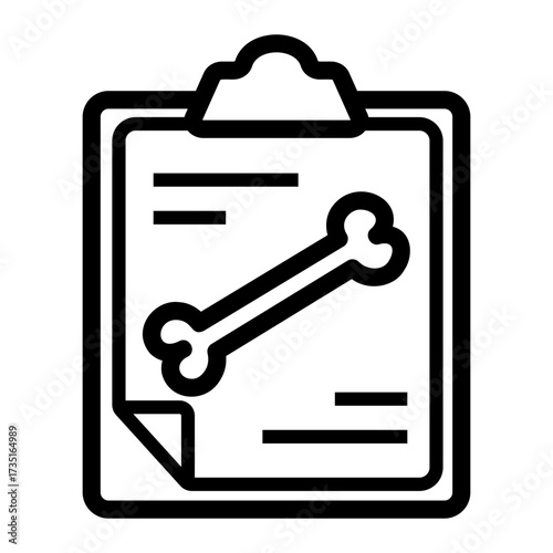 broken bone Line Icon