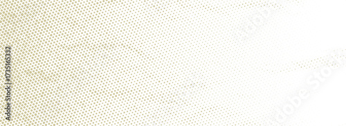 Old dotted beige halftone background. Light cream pixelated paper texture. Weathered dirty canvas material backdrop. Retro aged craft wallpaper. Grunge grain gradient overlay. Vector sackcloth texure