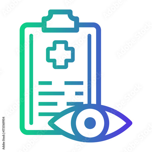 optical Line Gradient Icon