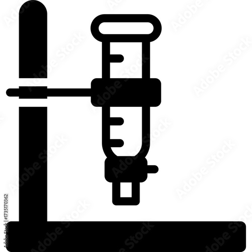 burette icon illustration design with solid