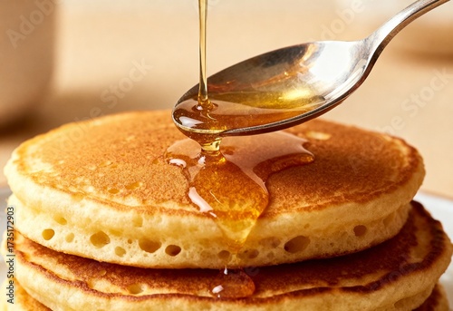 pancakes with honey