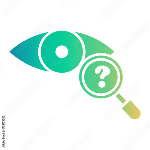 eye test Gradient icon