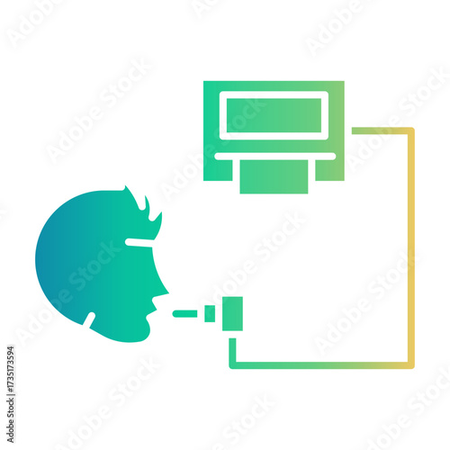 spirometry Gradient icon