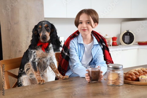 Young child and english set...