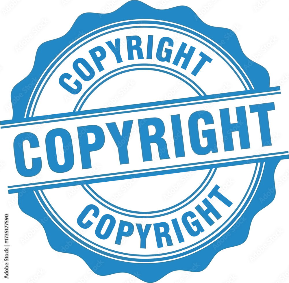 Obraz premium Copyright stamp image protection legal rights intellectual