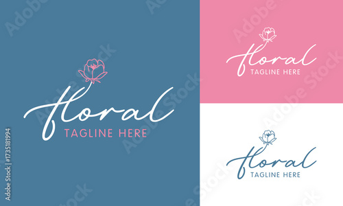 Dainty Floral Graphic Vector Business Shop Design