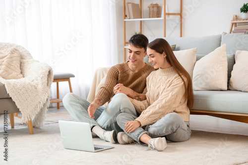 Loving young happy couple w...