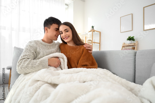 Loving young happy couple w...