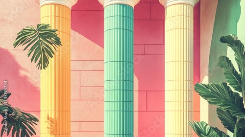 Colorful Abstract Wall Mural