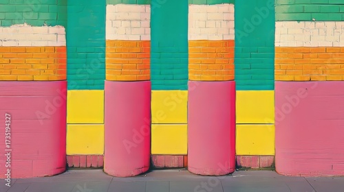 Colorful Abstract Wall Mural