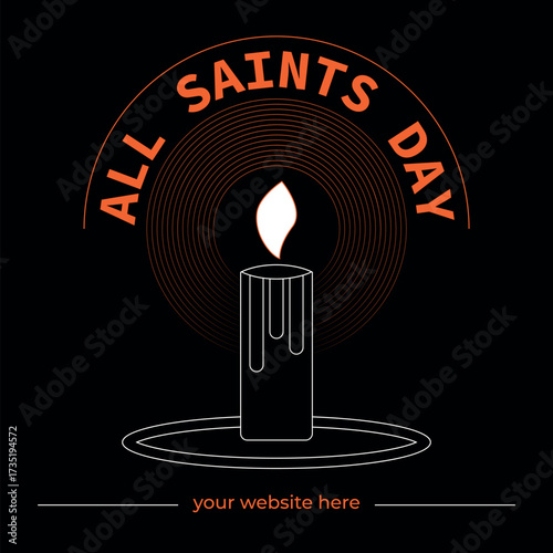 All Saints' Day Candle