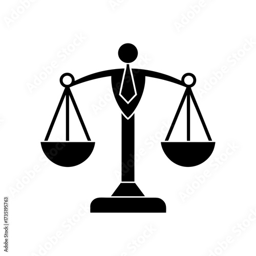 work life balance scale icon 