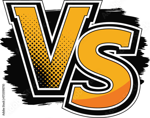 Vs versus battle competition fight match up showdown contest editable