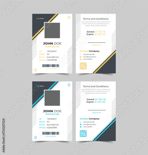 Corporate Office ID card design 