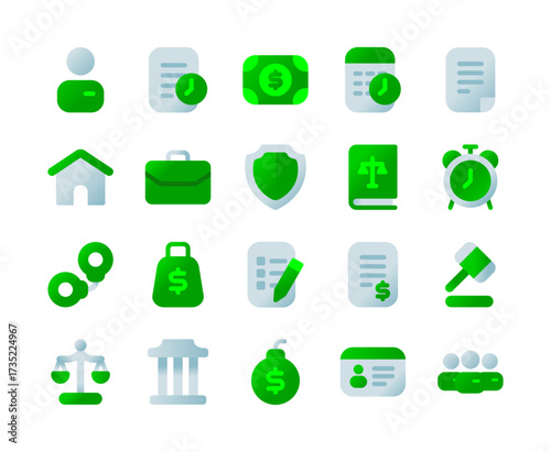 Gradient Icon of Obligations 