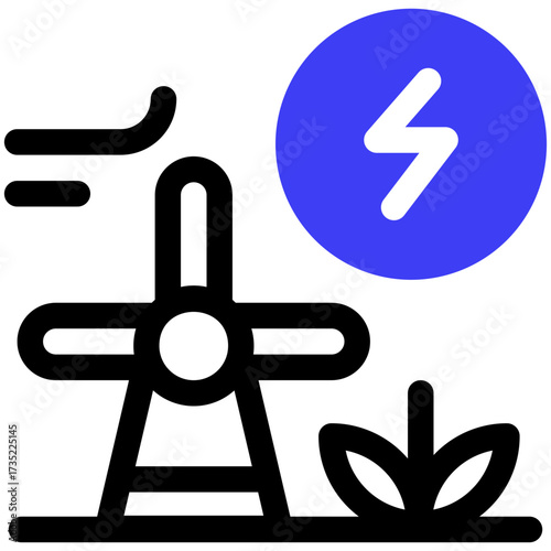 Wind Energy Icon