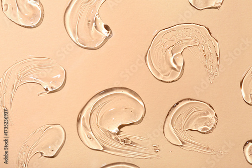 Clear cosmetic gel texture ...