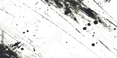 black and white rough vintage distress, Texture of old surface on background, blank white grunge ripped torn posters crumpled background.