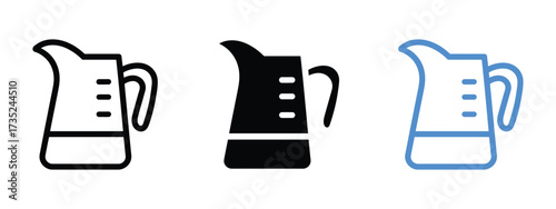 Milk Pitcher icon vector. kitchen designs and cooking guides symbol. vector illustration.