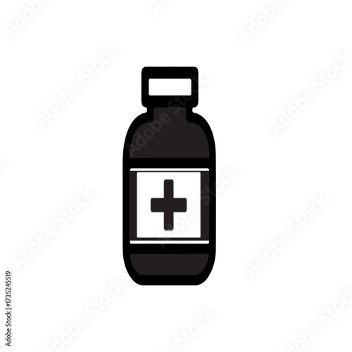Medicine Bottle Illustration