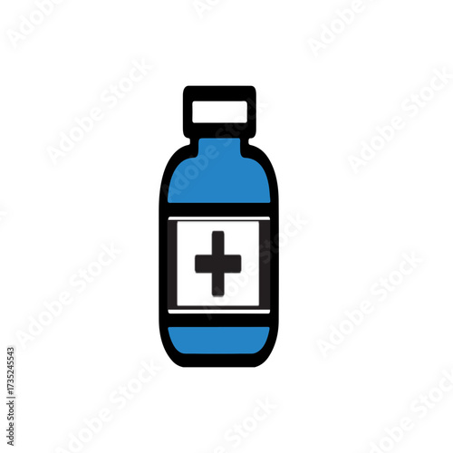 Medical bottle icon