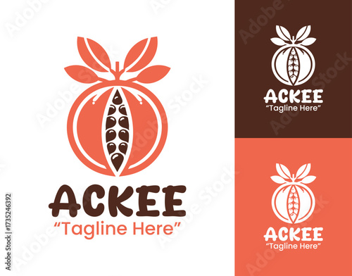 Ackee Logo Fresh Natural Organic Identity