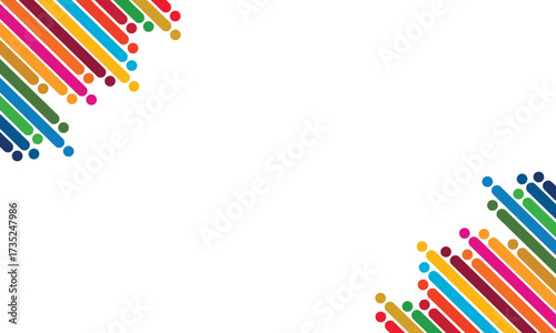 SDG Inspired Colorful Abstract Vector Background