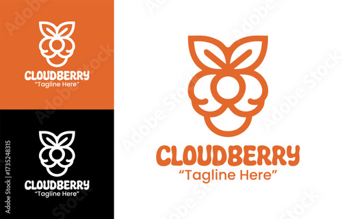 Cloudberry Logo Premium Fresh Produce Symbol