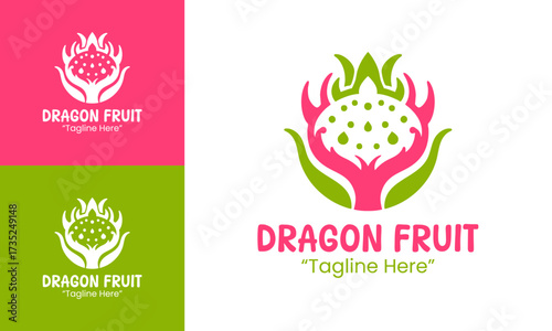Dragon Fruit Logo Classic Elegant Food Business Identity