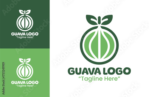 Minimal Guava Logo Emblem