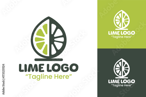 Lime Logo Modern Fresh Fruit Identity