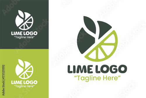Lime Logo Simple Fresh Food Emblem