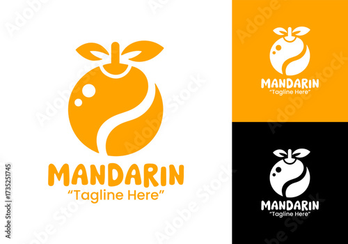 Mandarin Logo Professional Citrus Brand Design