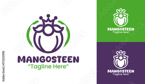 Mangosteen Logo Professional Tropical Brand Design