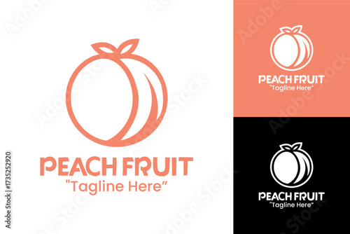 Peach Logo Professional Creative Brand Design