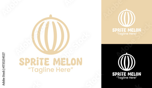 Sprite Melon Logo Elegant Fresh Fruit Template