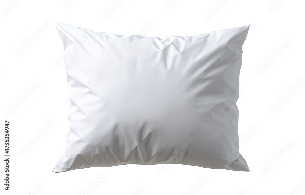 Obraz premium White square pillow, smooth surface