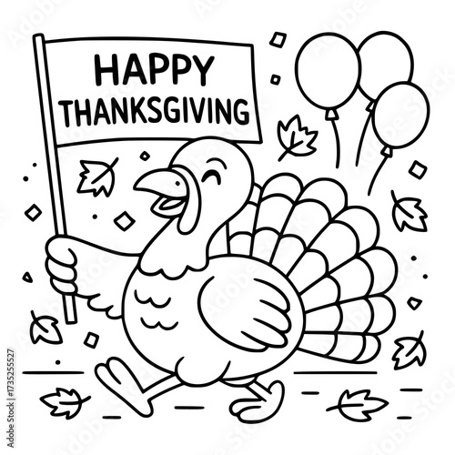 Thanksgiving black and white coloring pages! Includes cute holiday doodles, festive line art illustrations, and printable sheets. Perfect for crafts, classroom decorations, and fun kids’ holiday activ