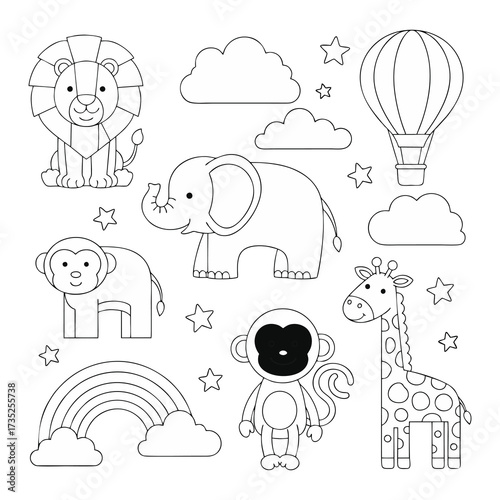 Pictures to color in everyday life