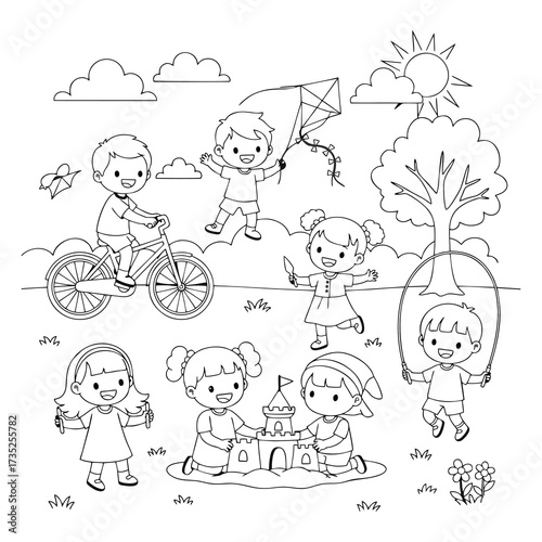 Pictures to color in everyday life