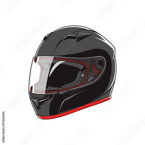 motorcycle helmet isolated on white
