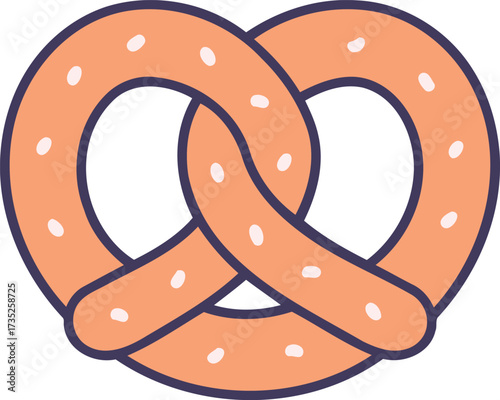 Classic Pretzel with Salt Dots
