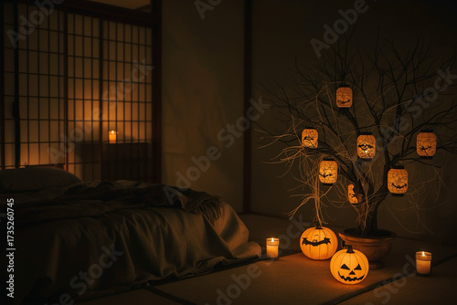 Japanese Halloween Bedroom