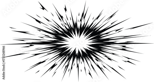 Abstract burst vector design element for graphic design usage vector