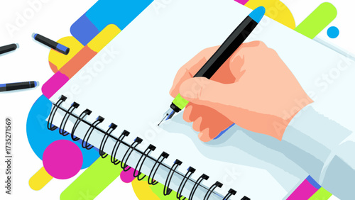 Sketching ideas in a notebook offers creativity and planning inspiration for your next project