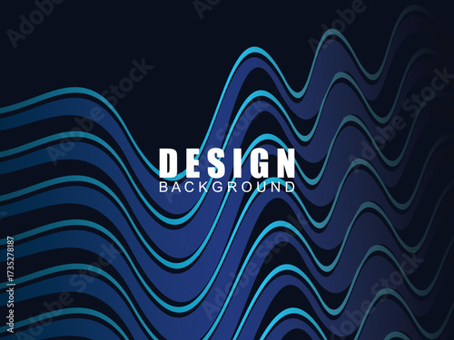 Premium background design with dark blue luxury motif. Vector horizontal template, for digital lux business banners, contemporary formal invitations, luxury vouchers, gift certificates, etc.