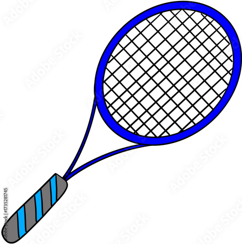 tennis racket and ball