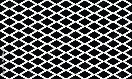 Seamless set of black and gray metallic steel grid mesh patterns
