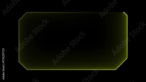 Wallpaper Mural HUD, UI, GUI futuristic user interface screen animation. High tech screen for video game. Sci-fi concept design. Callouts title. Modern banner, frame of lower third. Neon hologram screen overlay. 4k Torontodigital.ca